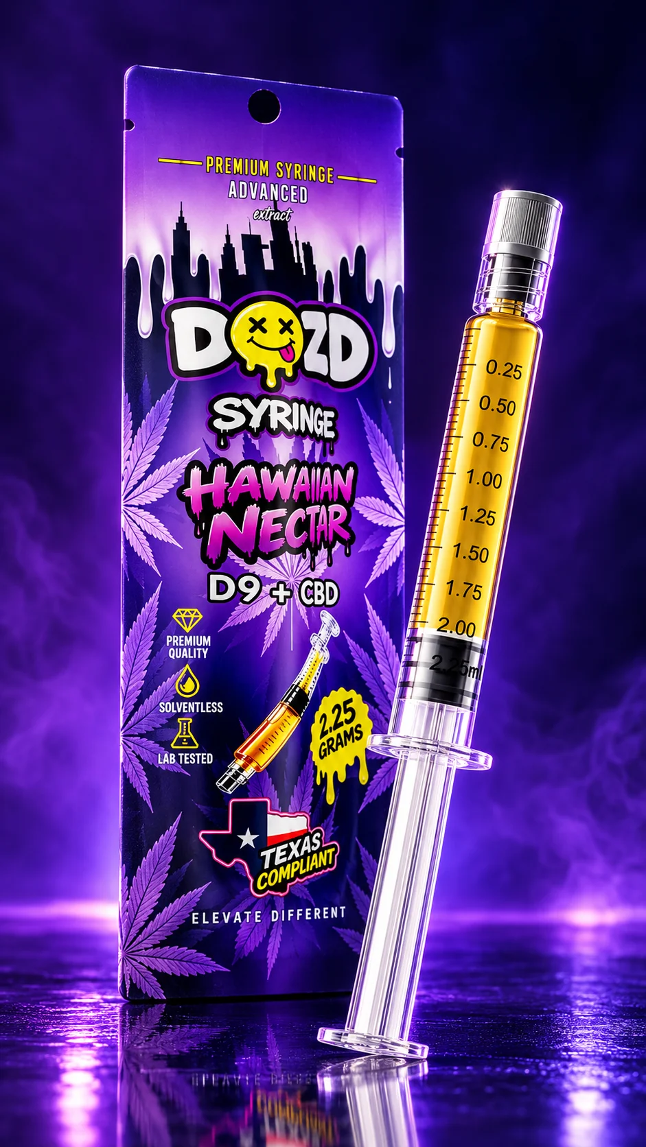 Hawaiian Nectar Syringe Display